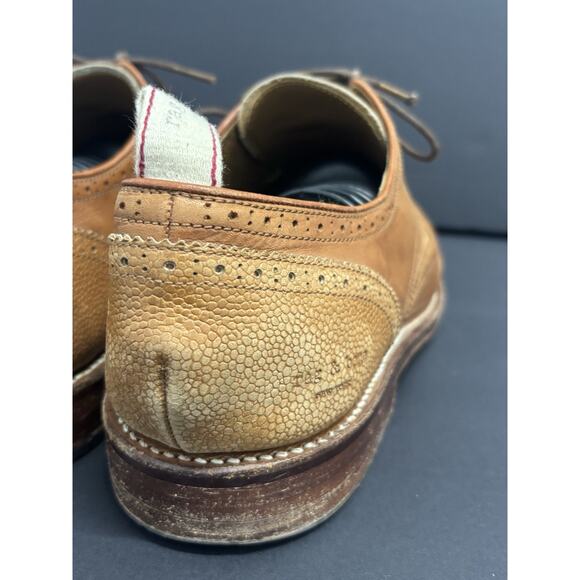 Grenson Rag Bone Brogue Oxford Mens 12 Shoes Bedford Weld Leather Made England - Picture 5 of 15